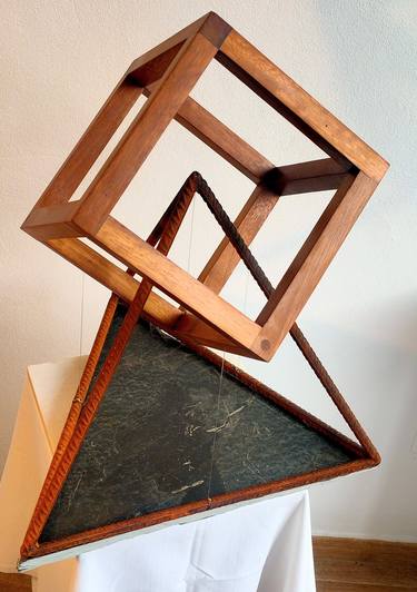 Original Minimalism Geometric Sculpture by FELISARDO DA BILBI