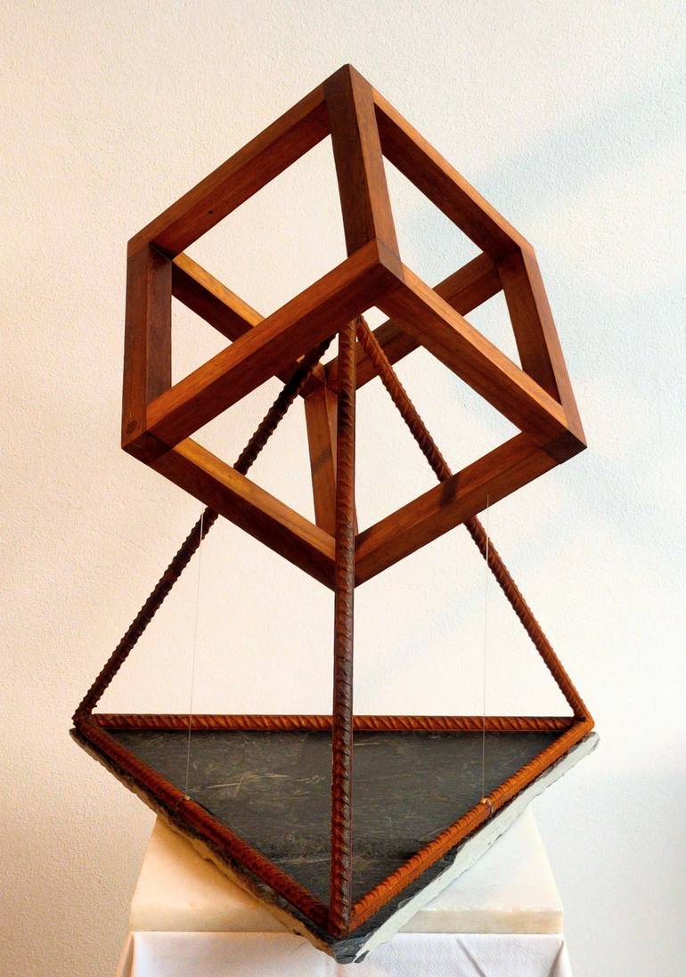 Original Geometric Sculpture by FELISARDO DA BILBI