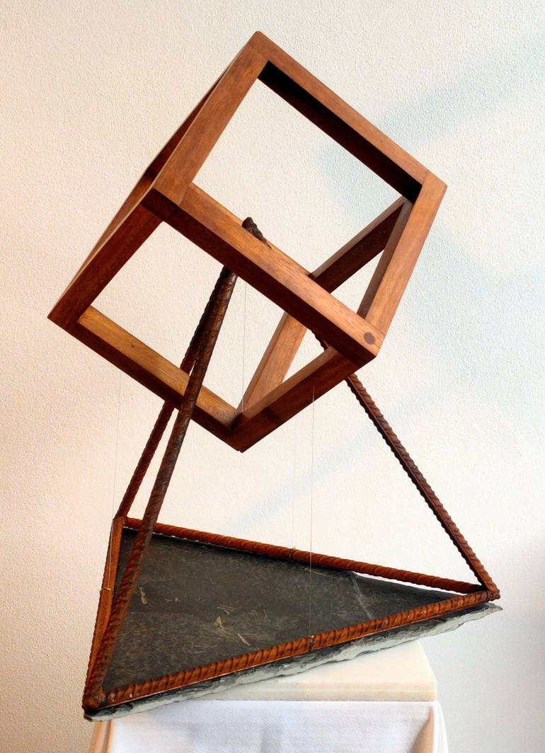 Original Geometric Sculpture by FELISARDO DA BILBI