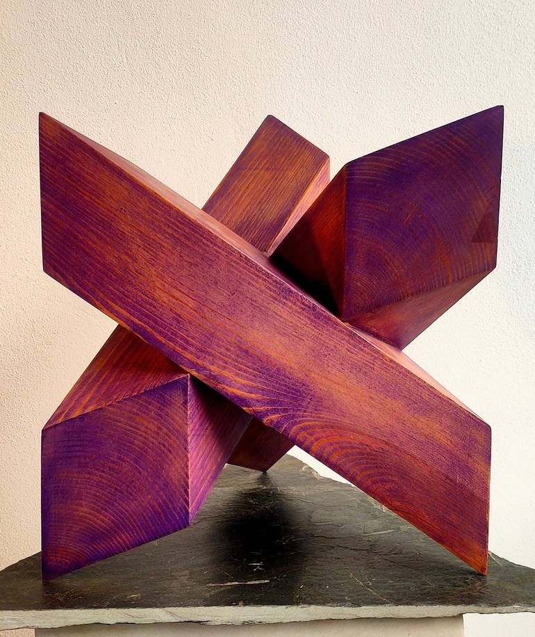 Original Geometric Sculpture by FELISARDO DA BILBI