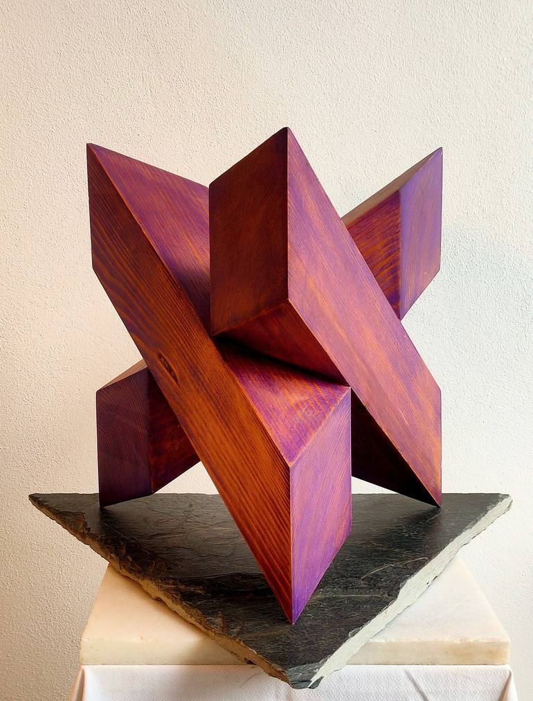 Original Geometric Sculpture by FELISARDO DA BILBI