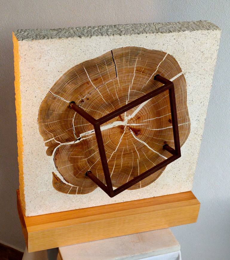 Original Geometric Sculpture by FELISARDO DA BILBI