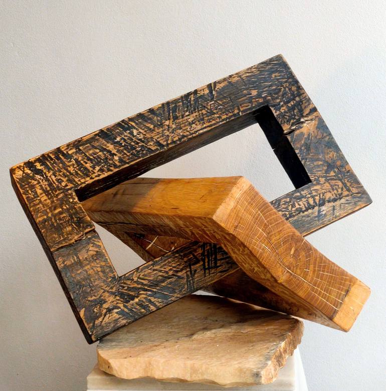 Original Minimalism Geometric Sculpture by FELISARDO DA BILBI