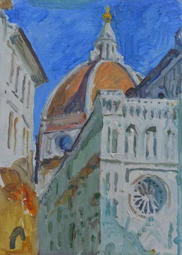 Print of Expressionism Architecture Paintings by Hennadii Volokitin