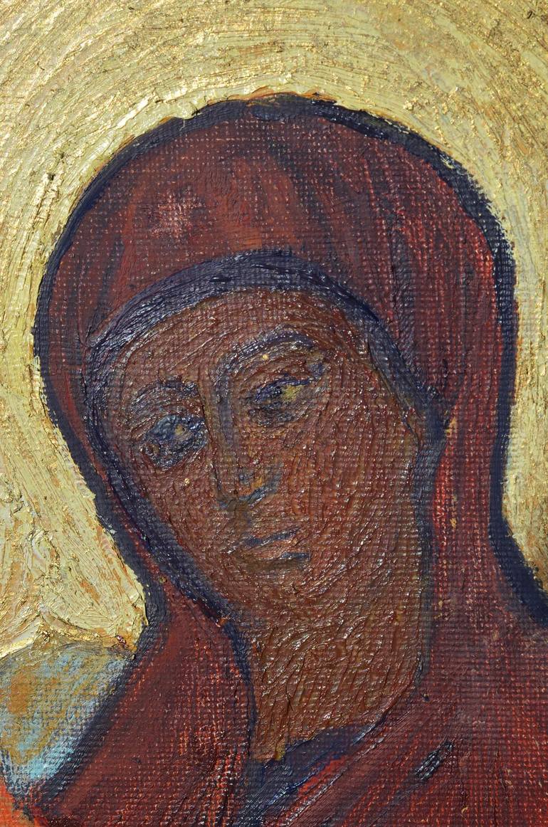 Original Expressionism Religious Painting by Hennadii Volokitin