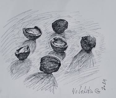Print of Still Life Drawings by Hennadii Volokitin
