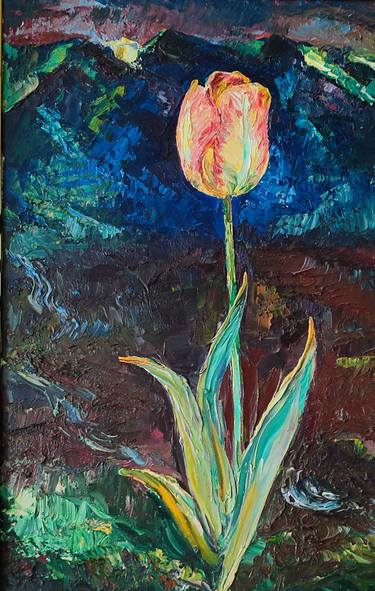Original Impressionism Floral Paintings by Ravil Abdulov