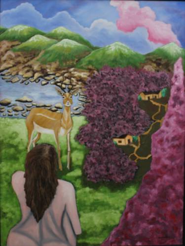 Original Figurative Landscape Paintings by Anu Rajkumari