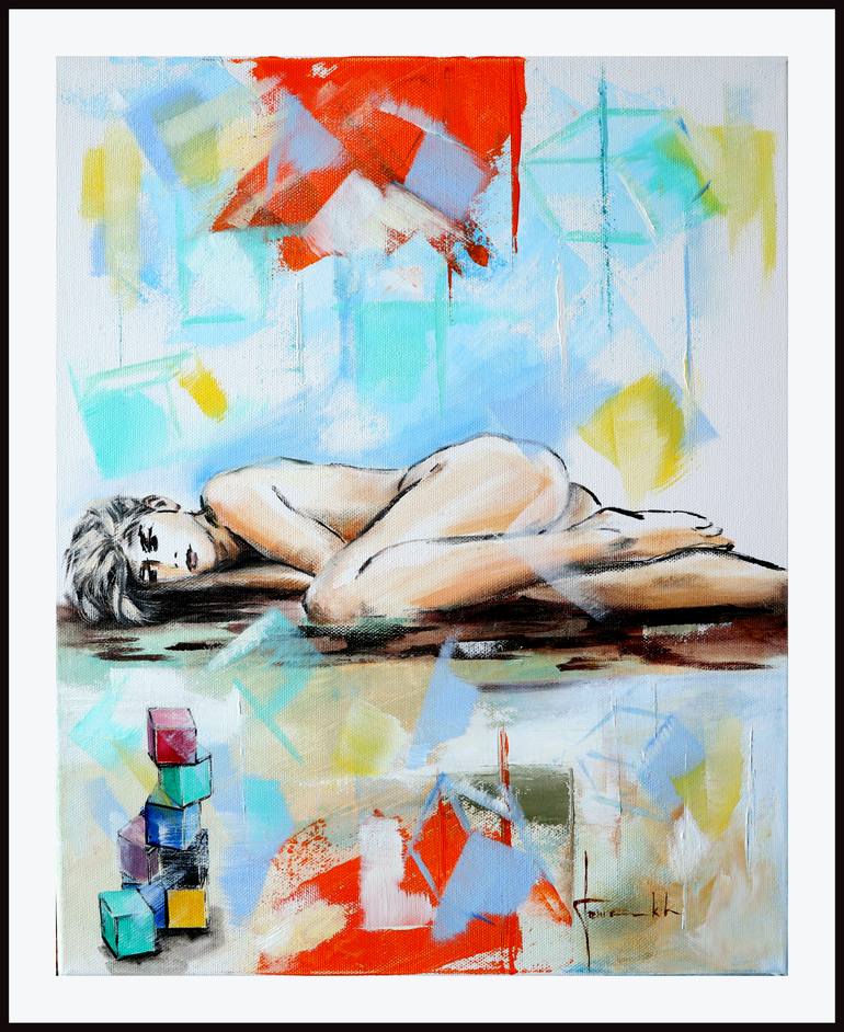 Original Figurative Nude Painting by Igor Fominykh