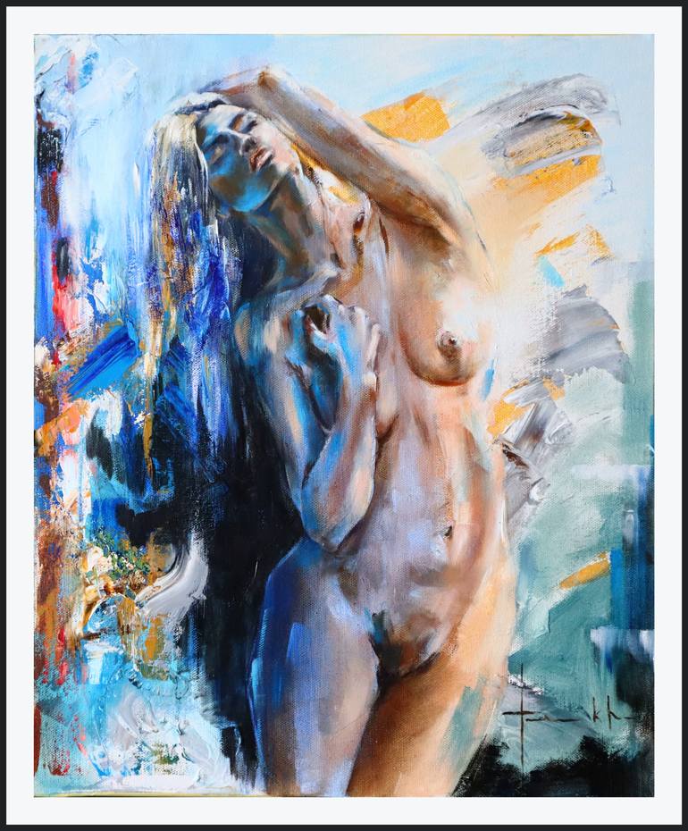 Original Figurative Nude Painting by Igor Fominykh