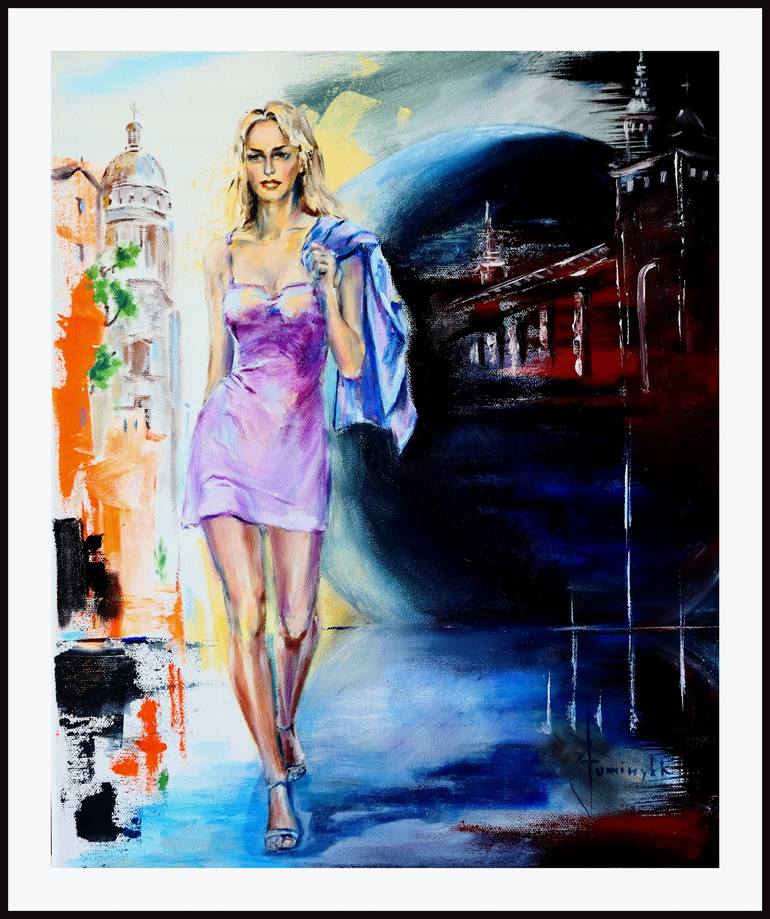 Original Figurative Fashion Painting by Igor Fominykh