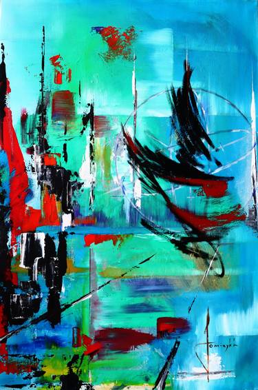 Original Abstract Expressionism Abstract Painting by Igor Fominykh