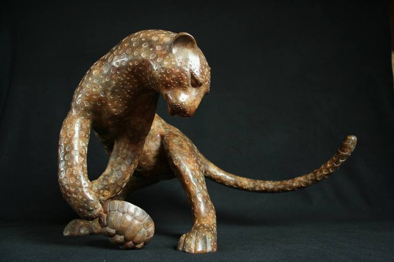 Original Realism Animal Sculpture by Adam Binder