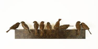 Nine Sparrows - Wall Mounted thumb