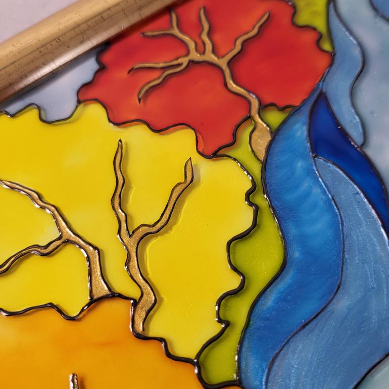 Original Contemporary Nature Painting by Nazira Nildi