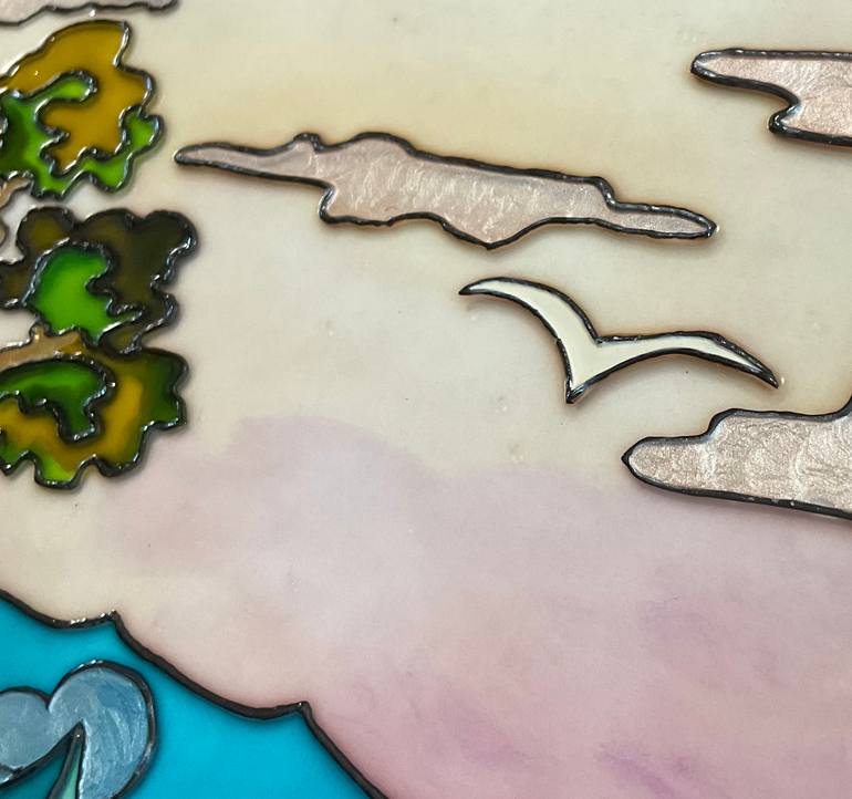 Original Contemporary Seascape Painting by Nazira Nildi