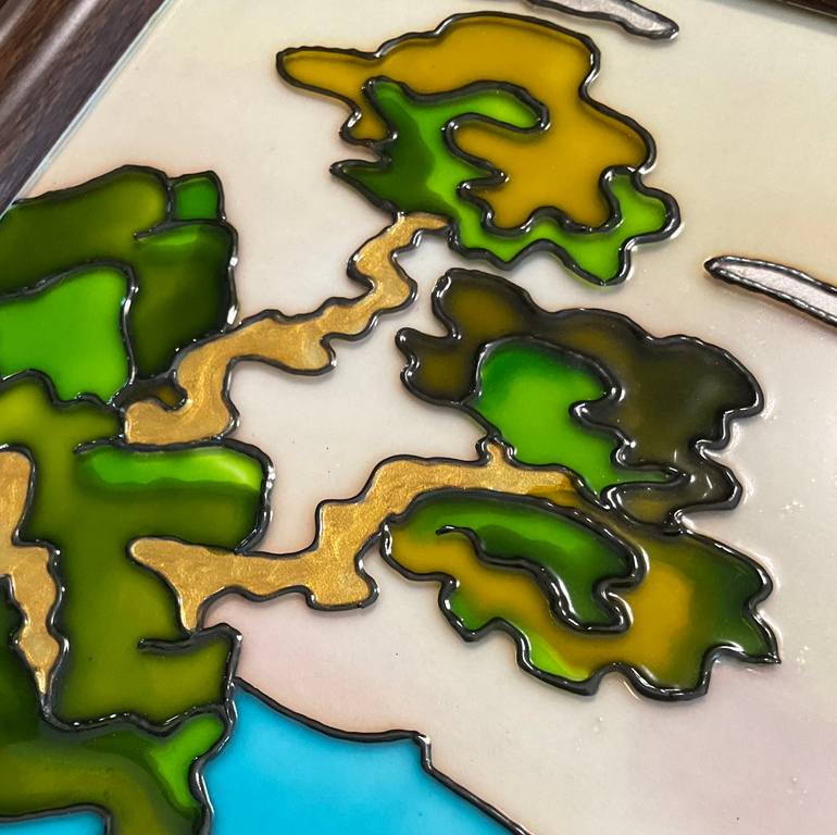 Original Contemporary Seascape Painting by Nazira Nildi