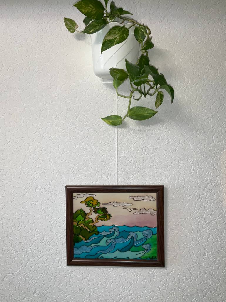 Original Contemporary Seascape Painting by Nazira Nildi