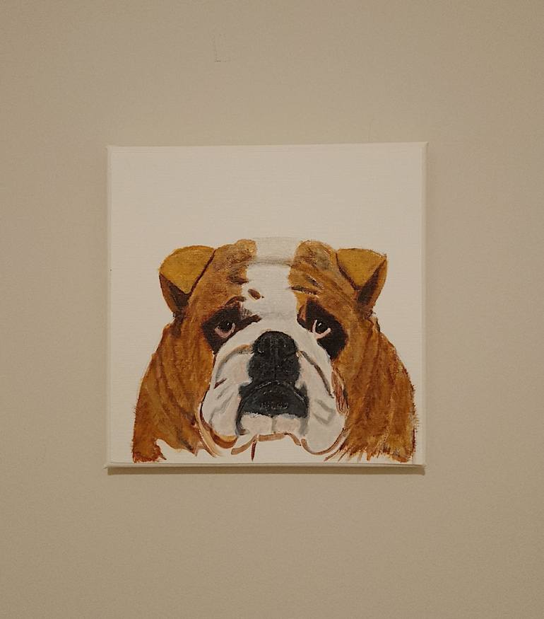 Original Fine Art Dogs Painting by Hannah Fox Harper