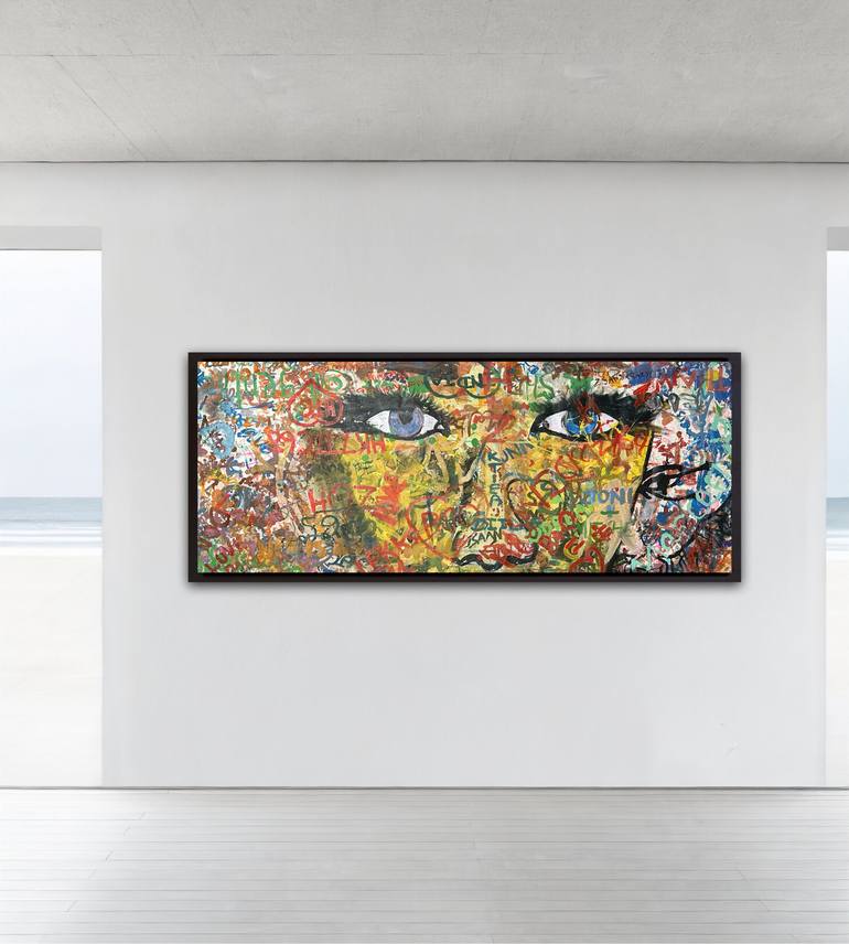 Original Abstract Love Painting by Nima Jamishi