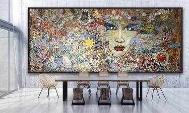 Original Street Art Love Paintings by Nima Jamishi