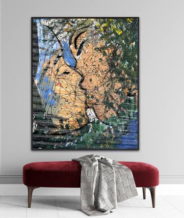 Original Abstract Expressionism Love Paintings by Nima Jamishi