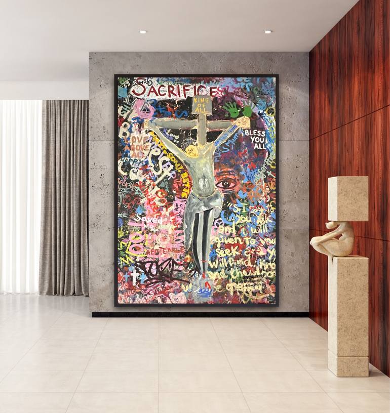Original Street Art Abstract Painting by Nima Jamishi