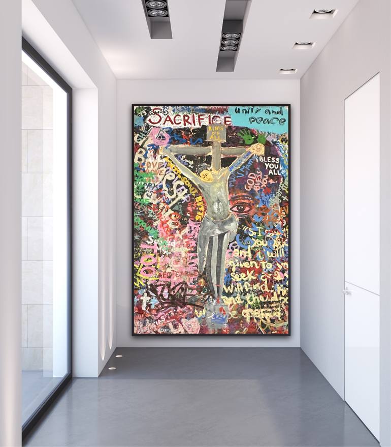 Original Street Art Abstract Painting by Nima Jamishi