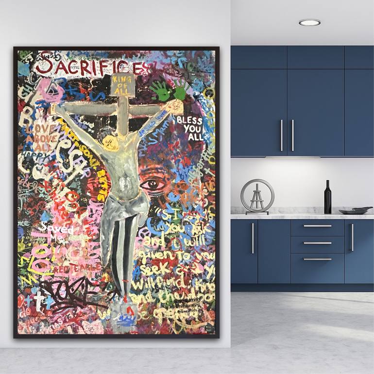 Original Street Art Abstract Painting by Nima Jamishi