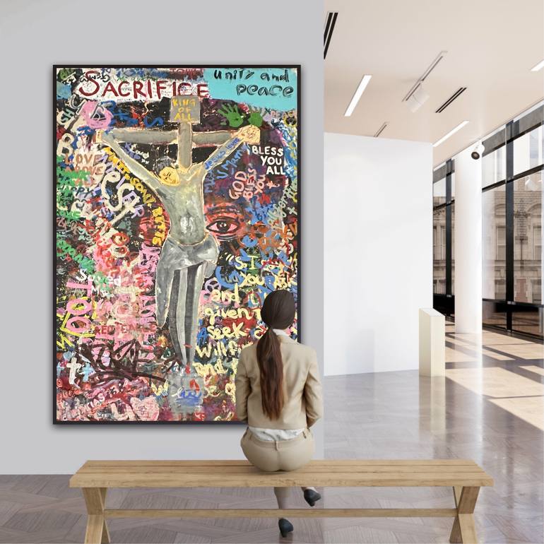 Original Street Art Abstract Painting by Nima Jamishi