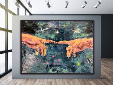 Original Abstract Expressionism Abstract Painting by Nima Jamishi