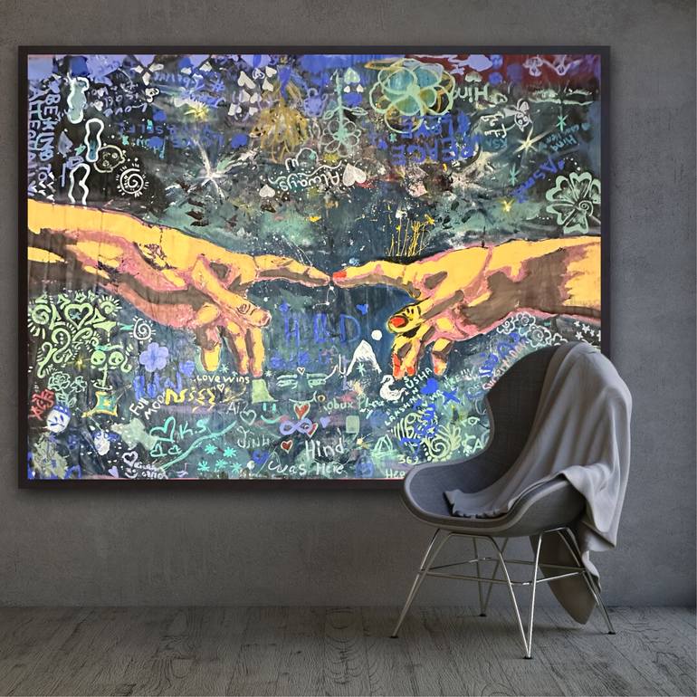 Original Abstract Expressionism Abstract Painting by Nima Jamishi