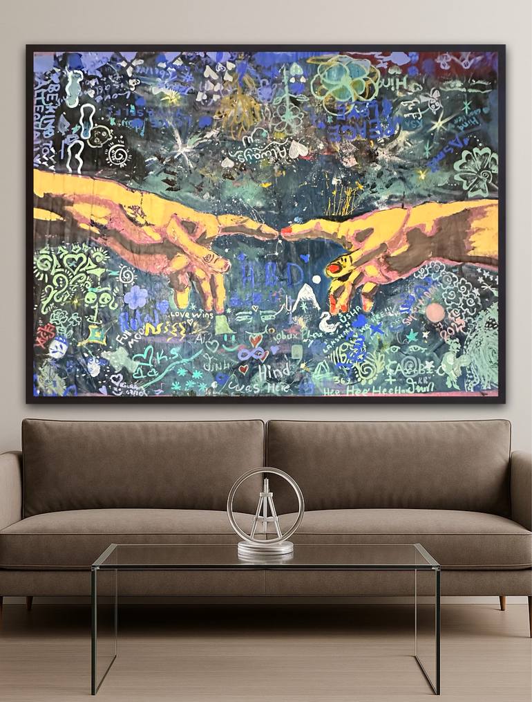 Original Abstract Expressionism Abstract Painting by Nima Jamishi