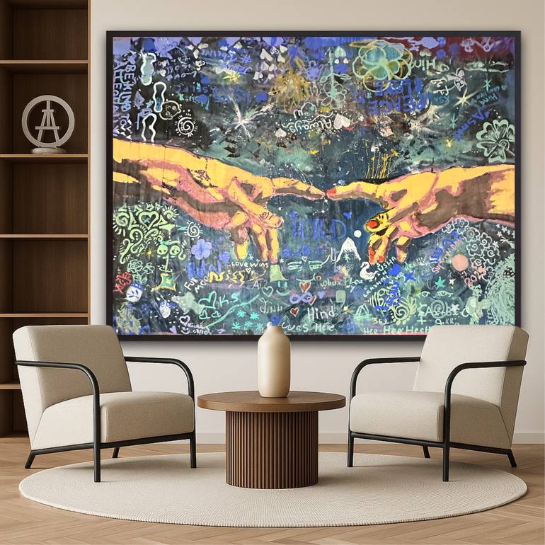Original Abstract Expressionism Abstract Painting by Nima Jamishi