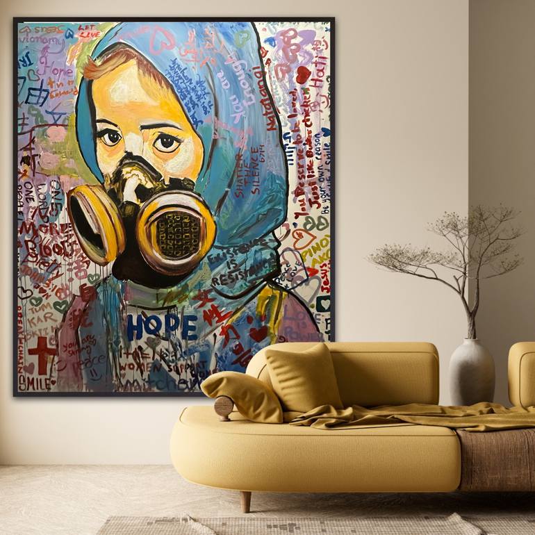 Original Modernism Abstract Painting by Nima Jamishi
