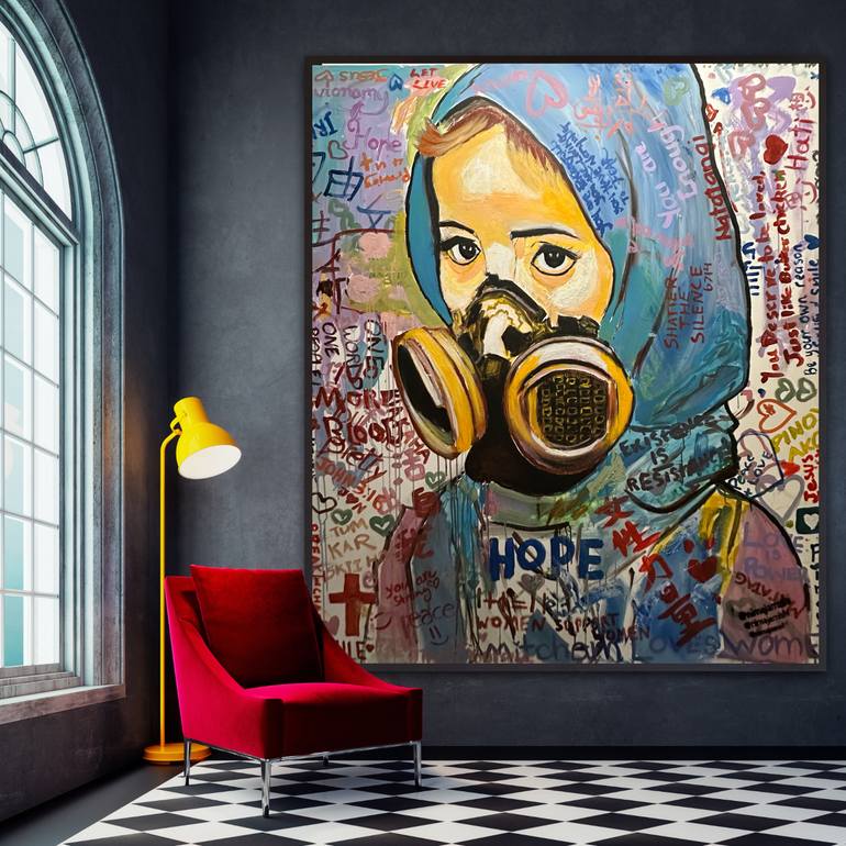 Original Modernism Abstract Painting by Nima Jamishi