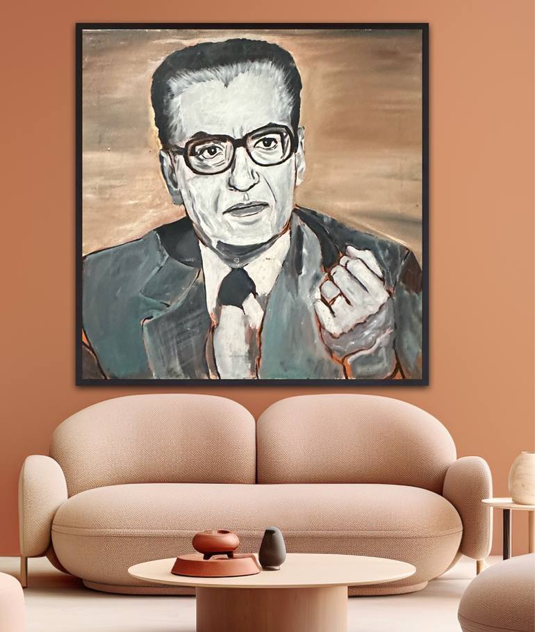 Original Famous Painting by Nima Jamishi  Modernism Art on Canvas  Shah Iran
