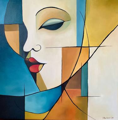 Original Cubism Abstract Painting by Inna Bertero