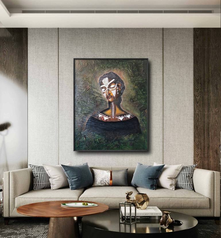 Original Abstract Women Painting by Ishwarya Ravi
