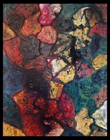 Original Abstract Expressionism Abstract Painting by Ishwarya Ravi