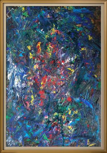 Original Abstract Expressionism Abstract Painting by Ishwarya Ravi