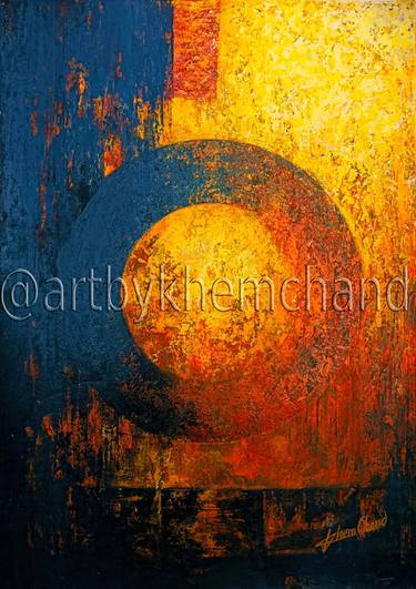 Original Abstract Paintings by Khem Chand