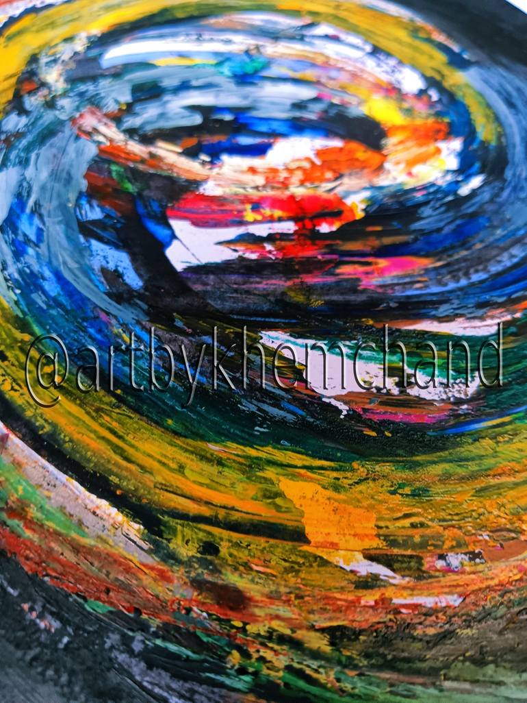 Original Abstract Painting by Khem Chand