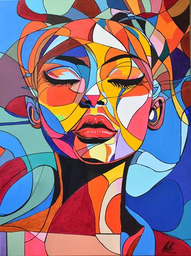 Original Abstract Paintings by Percy Rivera