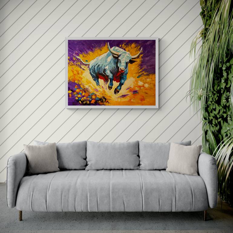 Original Abstract Expressionism Abstract Painting by Percy Rivera