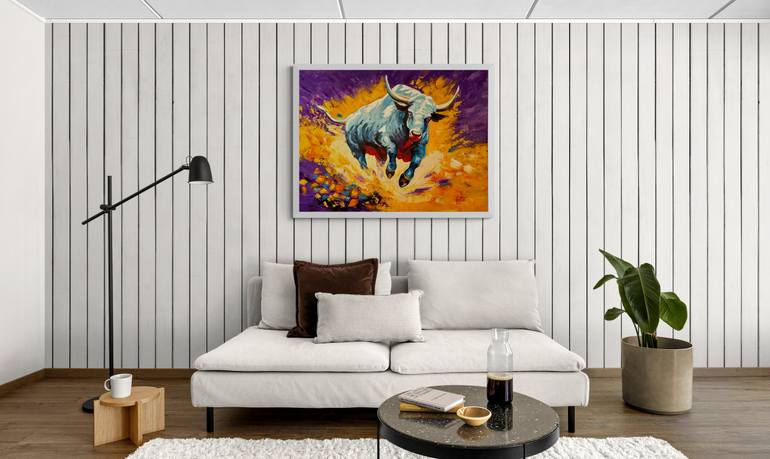 Original Abstract Expressionism Abstract Painting by Percy Rivera