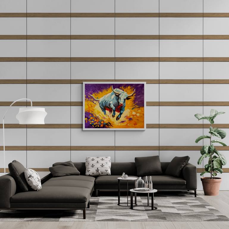 Original Abstract Expressionism Abstract Painting by Percy Rivera