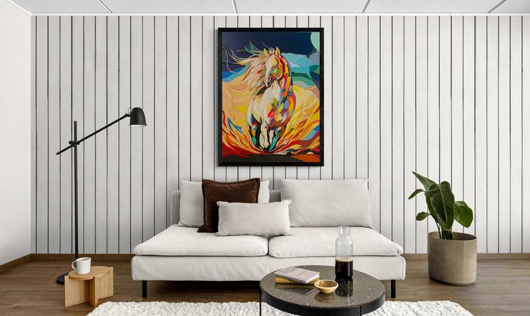 Original Abstract Expressionism Abstract Painting by Percy Rivera