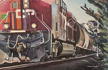 Original Transportation Paintings by Norman Burnham