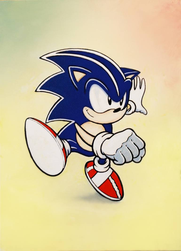 Classic Sonic The Hedgehog Wall Art for Sale